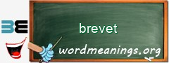 WordMeaning blackboard for brevet